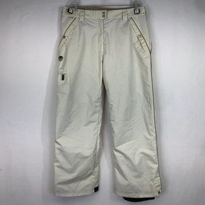 COLUMBIA- WOMEN'S XL - CREAM CONVERT SNOWBOARDING SKI SNOW PANTS